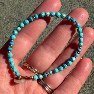 Turquoise beaded bracelet
